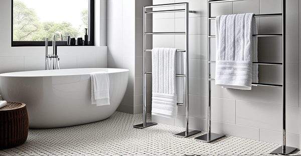 Porte serviettes sur pied : élégance et praticité pour votre salle de bain